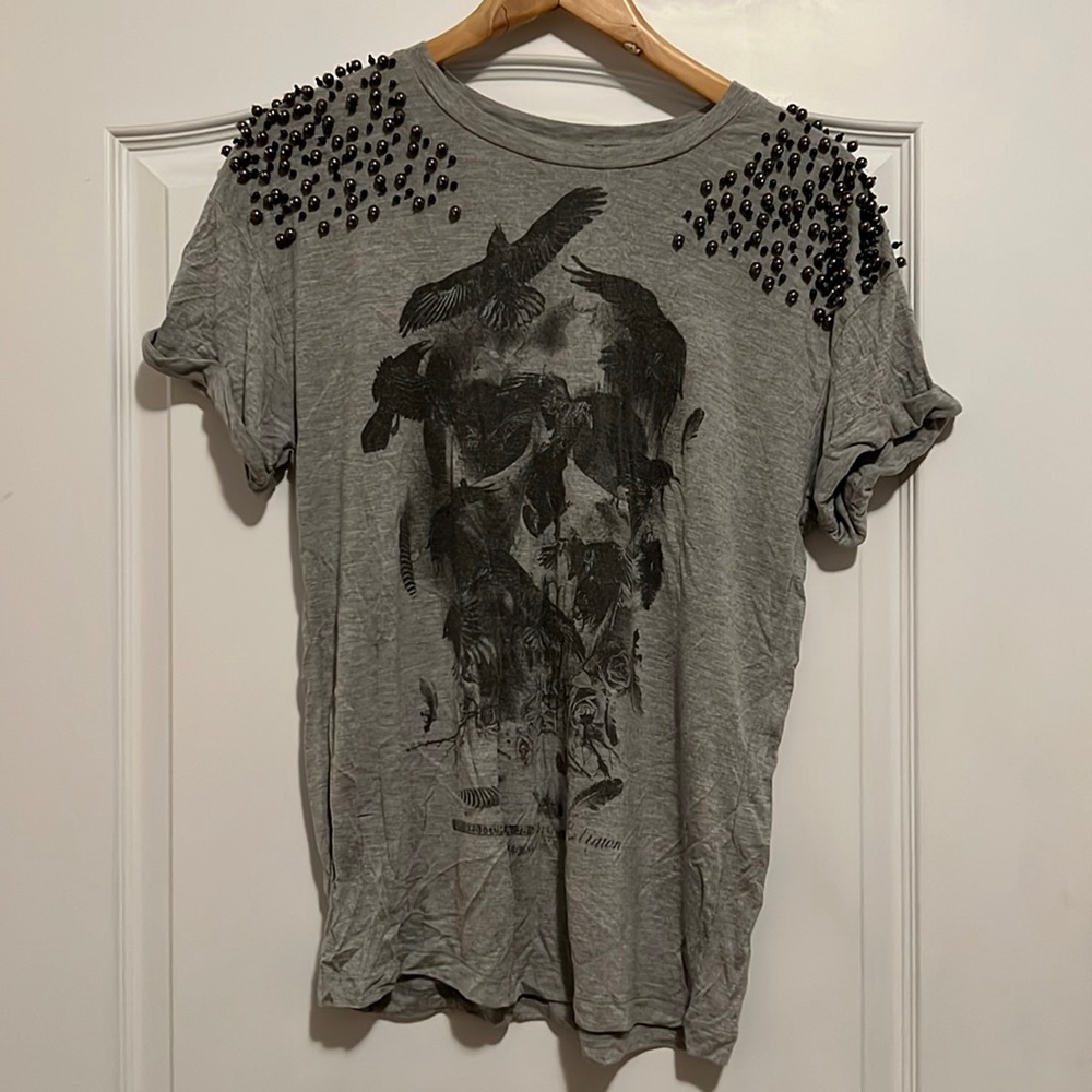 Religion skull top with beads